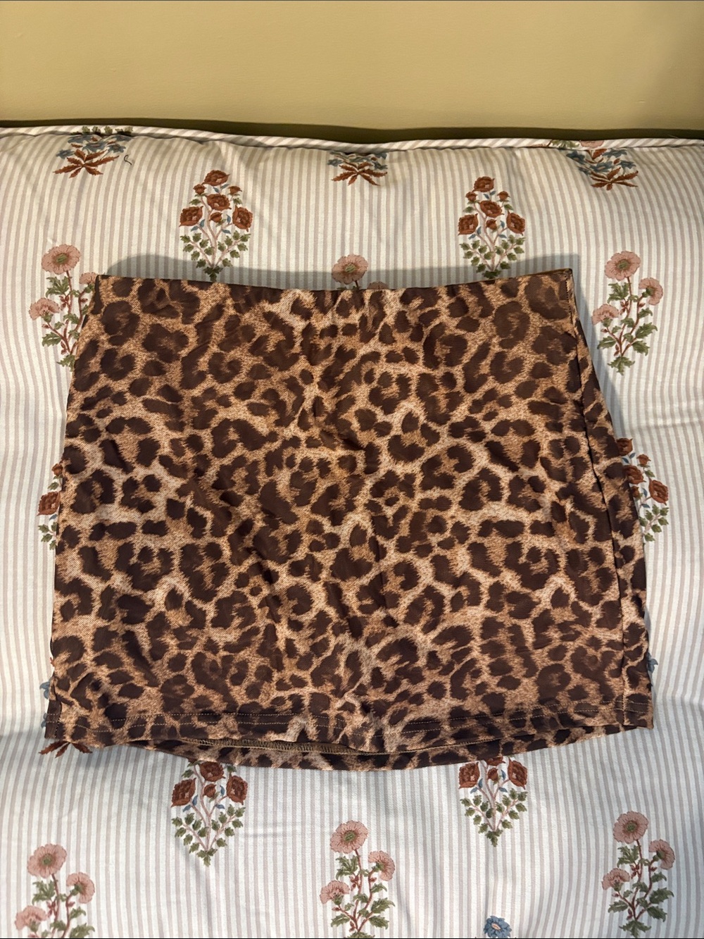 Laundry By Shelli Segal Leopard Print Mini Skirt - Brown/Tan